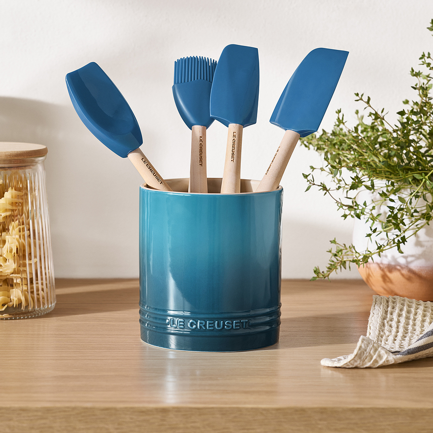 Signature Pot à Ustensiles de Cuisine, 1,1 l, bleu profond
