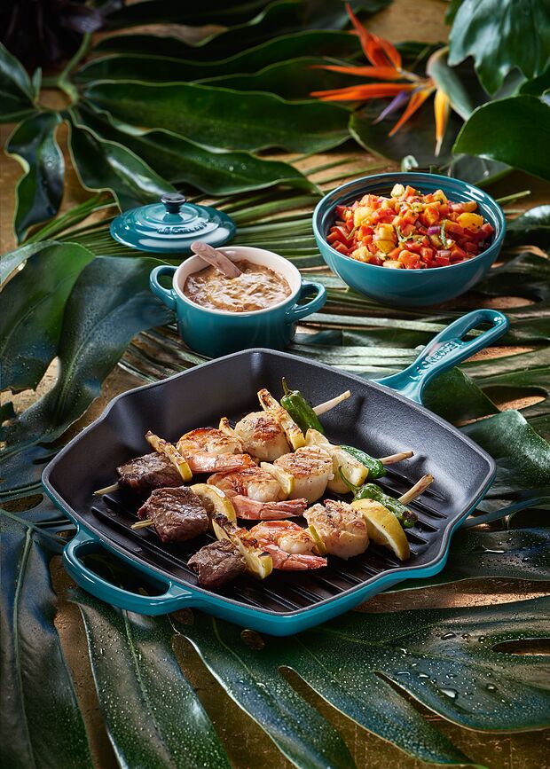 Signature Τηγάνι Γκριλ τετράγωνο, 26 εκ., αλάτι θαλάσσης