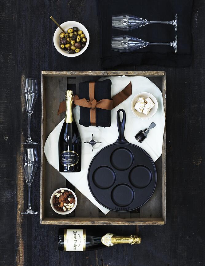 Tapón para Cava Le Creuset SW-101, plateado oscuro