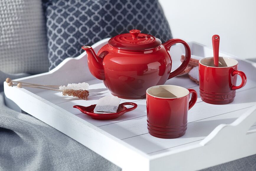 Tazas Le Creuset, 350 ml, cereza, 4 unidades