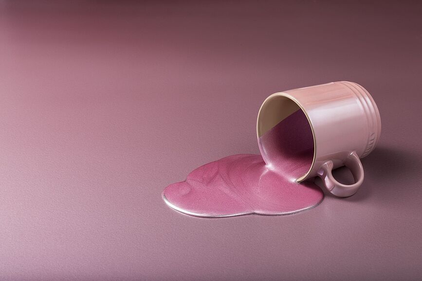 Tazas Le Creuset Metallics, 350 ml, rosas, 4 unidades