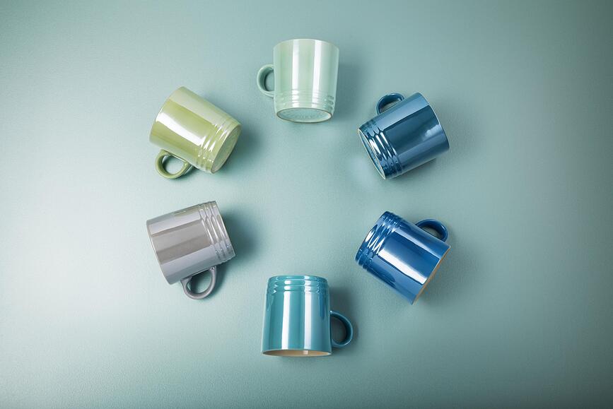 Tazas Le Creuset Metallics, 350 ml, rosas, 4 unidades