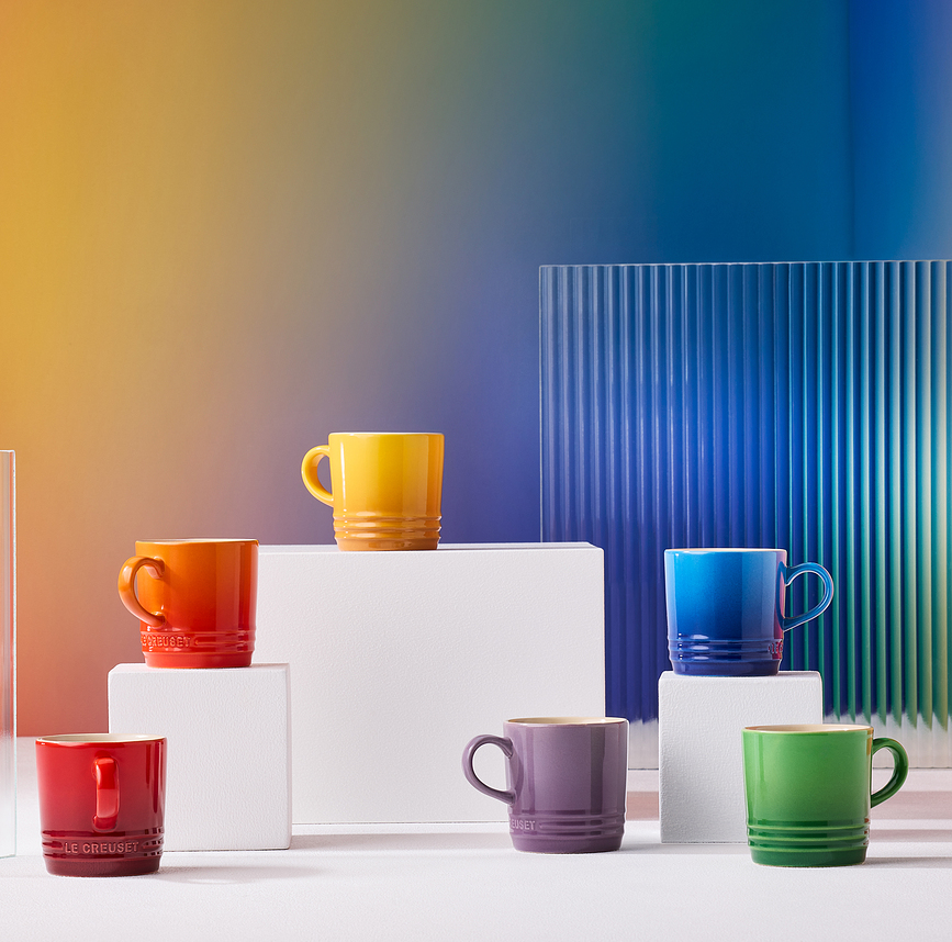 Tazas Le Creuset Rainbow, 200 ml, multicolor, 6 unidades