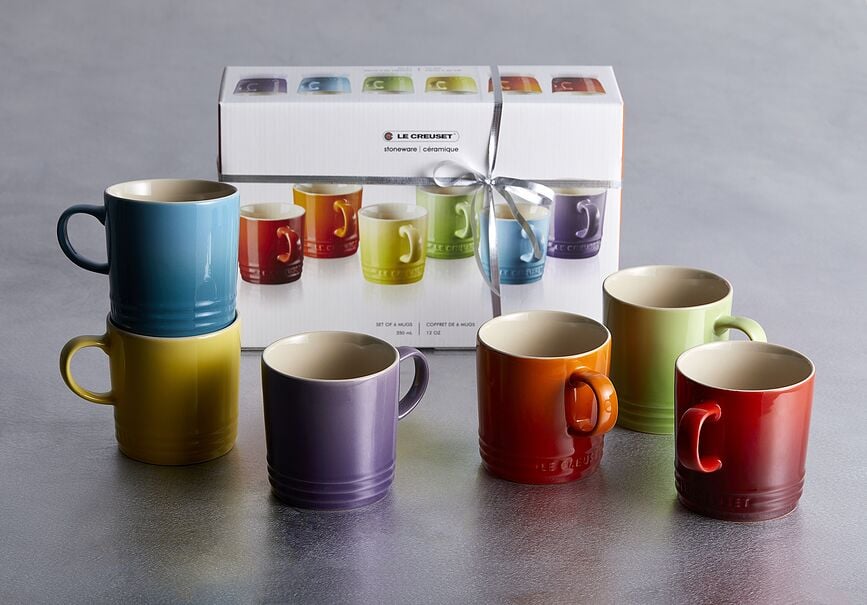 Tazas Le Creuset Rainbow, 350 ml, coloridas, 6 unidades