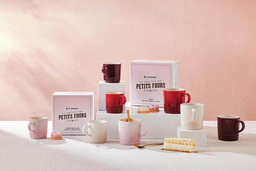 Tazas Petits Fours, 350 ml, 4 unidades