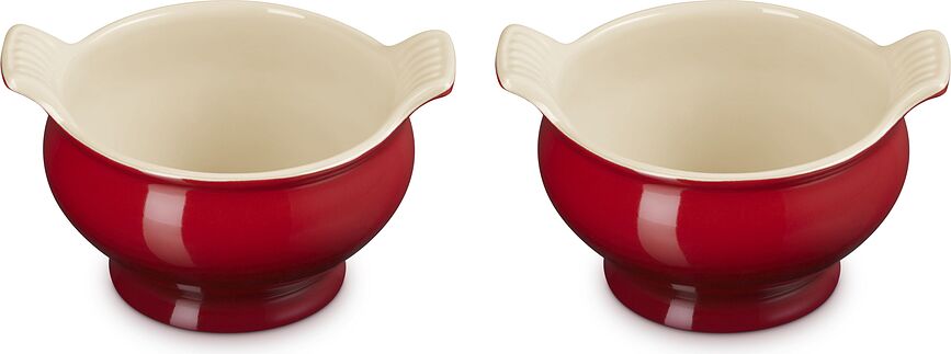 Tazones de gres Le Creuset, 600 ml, azul intenso, 2 unidades