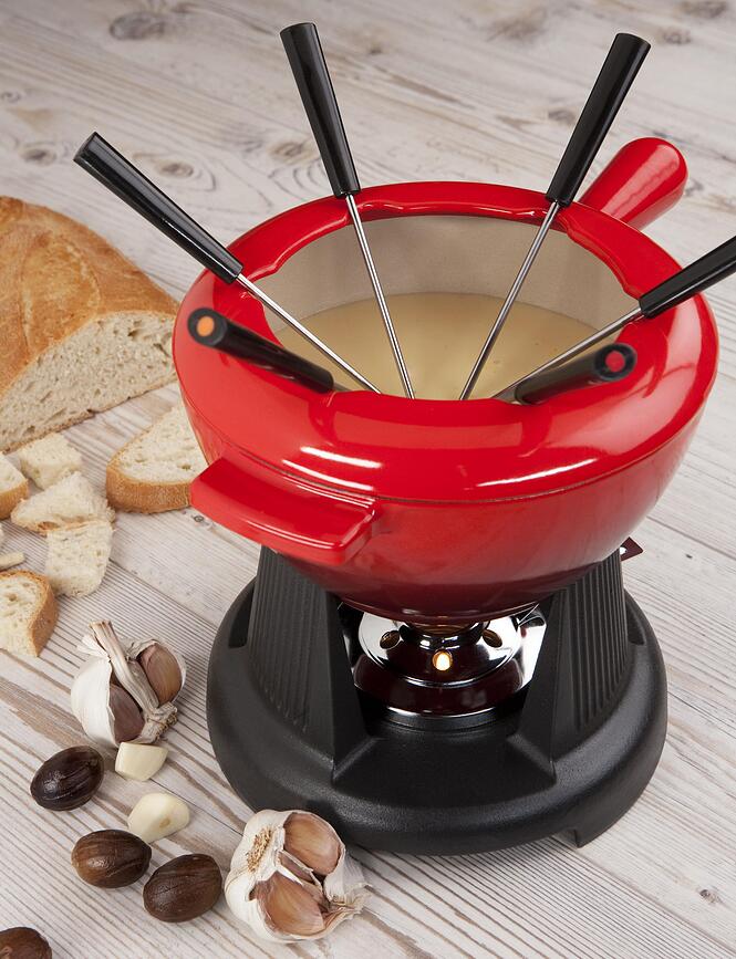 Le Creuset Enameled Cast Iron Fondue Pot, 2 1/2-Qt
