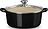 Tradition Collection Cocotte avec couvercle en verre, 24 cm, noire mate