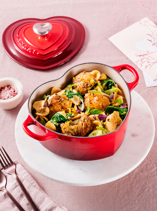 Tradition Collection Pekač v obliki srca, 20 cm, svetlo roza