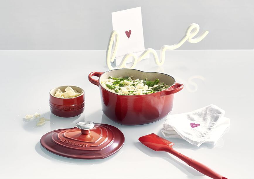 Tradition Collection Moule à Pâtisserie en forme de cœur, 20 cm, blanc