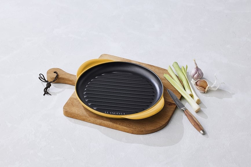 Tradition Collection Plaque de grill ronde, 25 cm, bleu profond