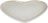 Vassoio Heart 23 cm beige