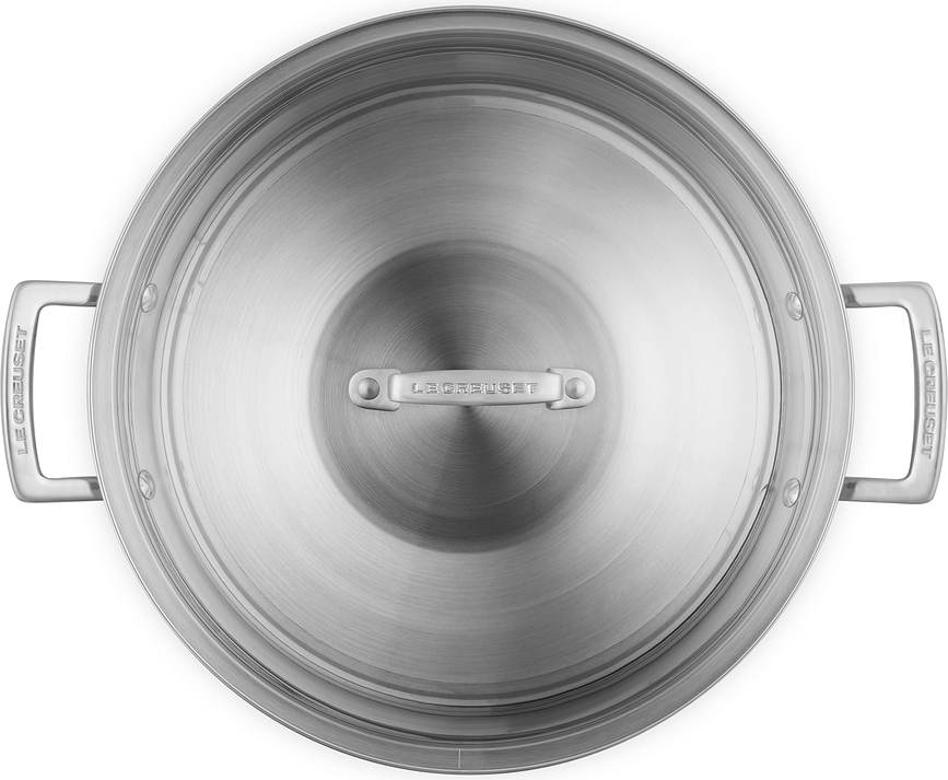 Wok de 3 capas, 30 cm, con tapa, Set de 2 piezas