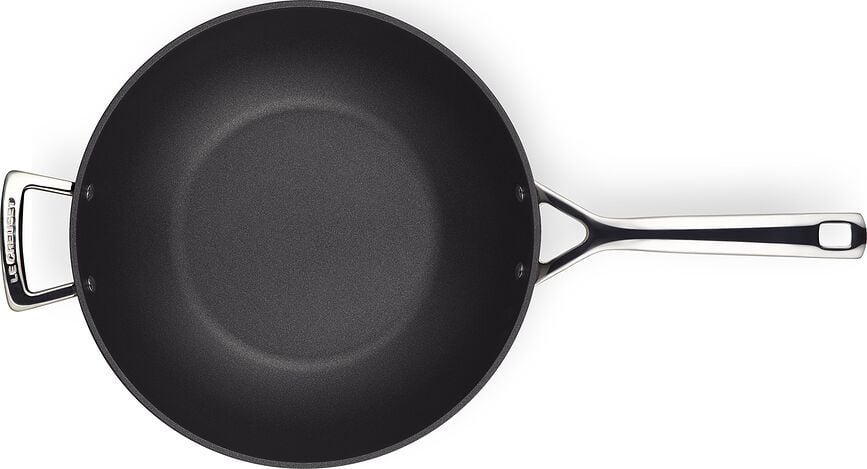 Wok de aluminio antiadherente Le Creuset, 30 cm, con mango