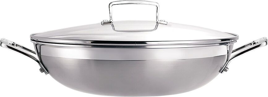 Wok triple épaisseur, antiadhésif, 30 cm