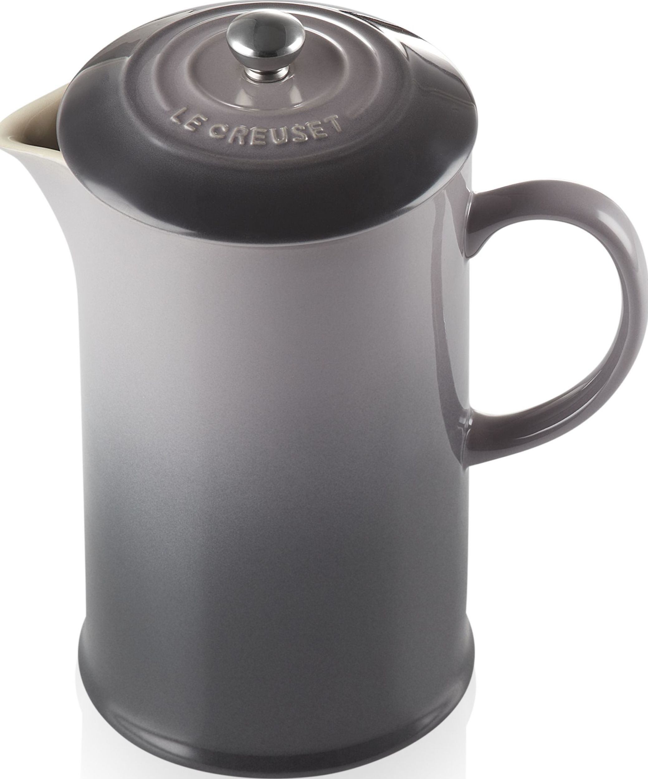 Zaparzacz tłokowy do kawy Le Creuset 1 l szary