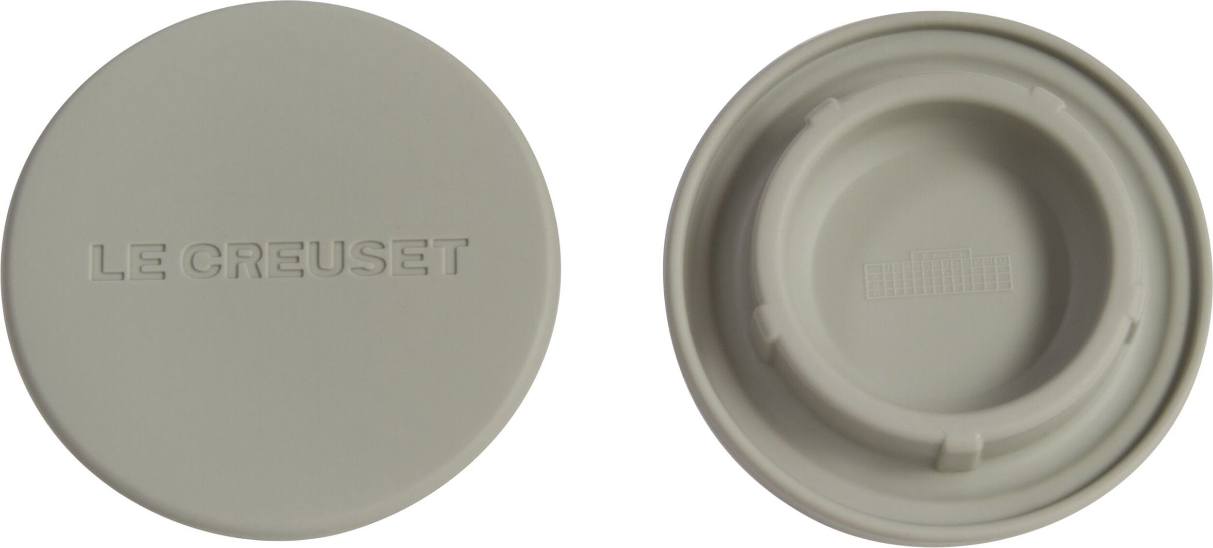 Zatyczki do młynków do soli lub pieprzu Le Creuset jasnoszare 2 szt.