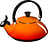 Zen Vattenkokare 1,5 l, flammande orange