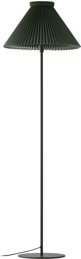 Lampa podłogowa LK 334 155 cm ciemnozielona z papierowym kloszem