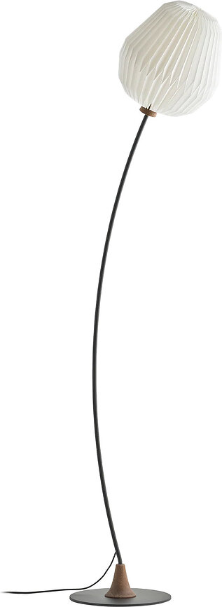 Lampa podłogowa The Bouquet 166 cm czarna z papierowym kloszem