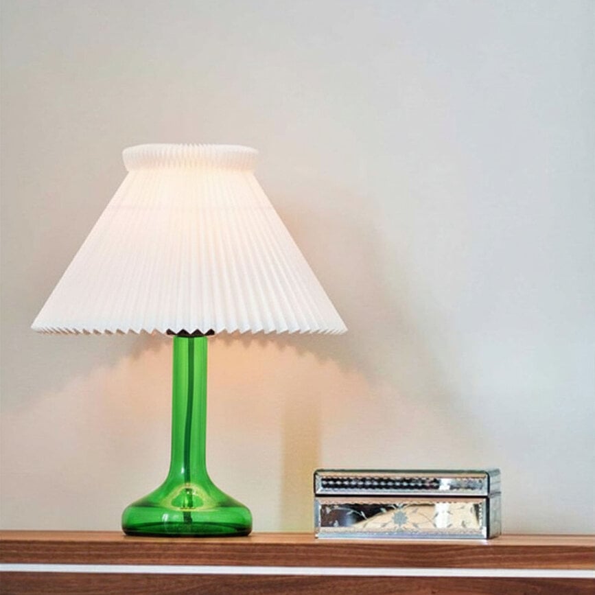 Lampa stołowa Le Klint 343 48 cm zielona z papierowym kloszem 1-23PA