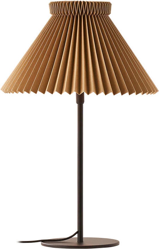 Lampa stołowa LK 334 50 cm żółta z papierowym kloszem