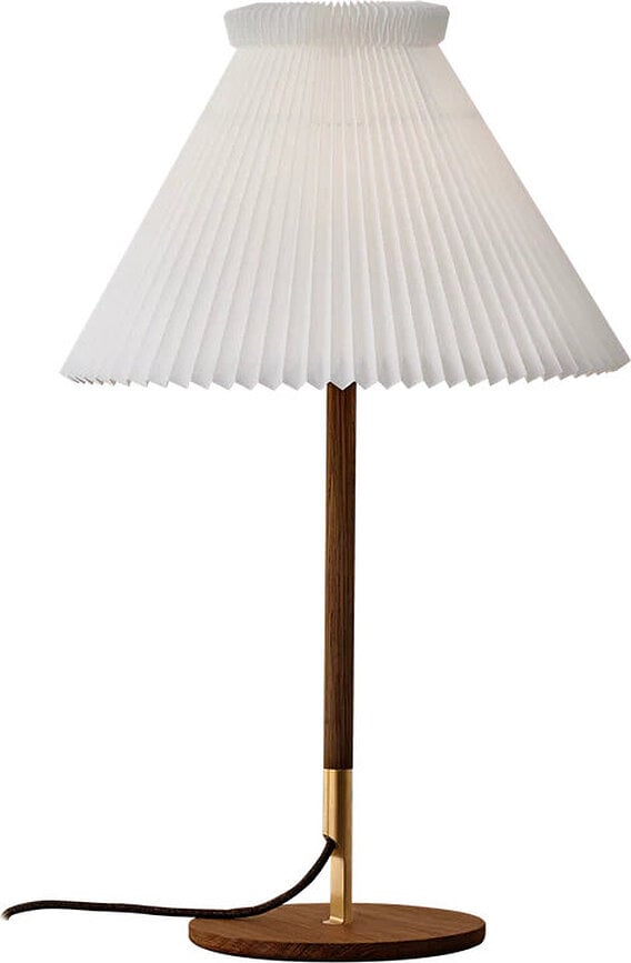 Lampa stołowa LK 80 70 cm ciemnobrązowa z papierowym kloszem