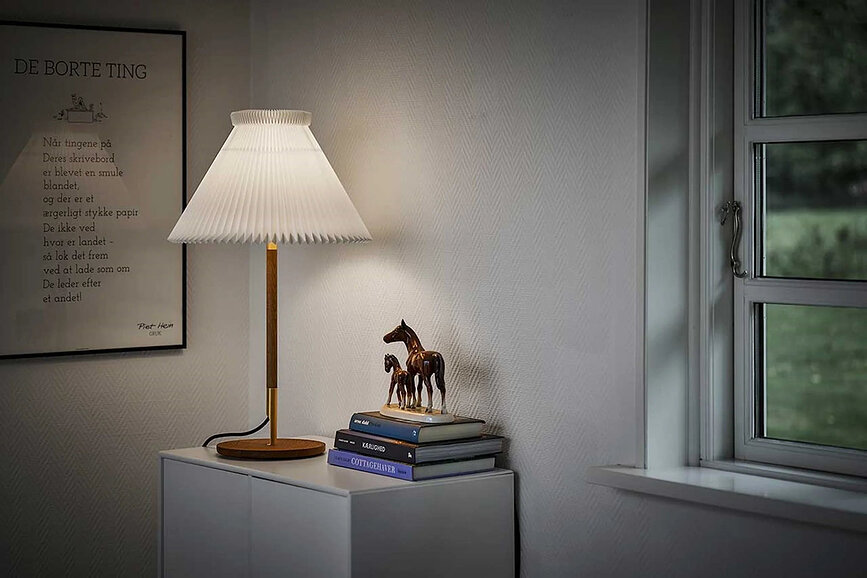 Lampa stołowa LK 80 70 cm ciemnobrązowa