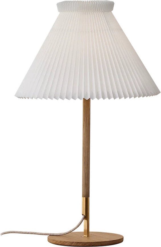 Lampa stołowa LK 80 70 cm jasnobrązowa z papierowym kloszem