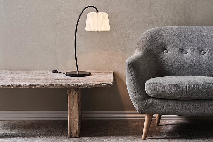Lampa stołowa Snowdrop 54 cm z papierowym kloszem 120SPAF
