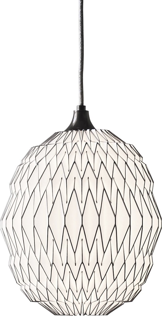 Lampa wisząca Caleo 1 biało-brązowa