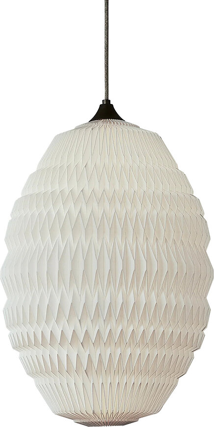 Lampa wisząca Caleo White 2 z papierowym kloszem