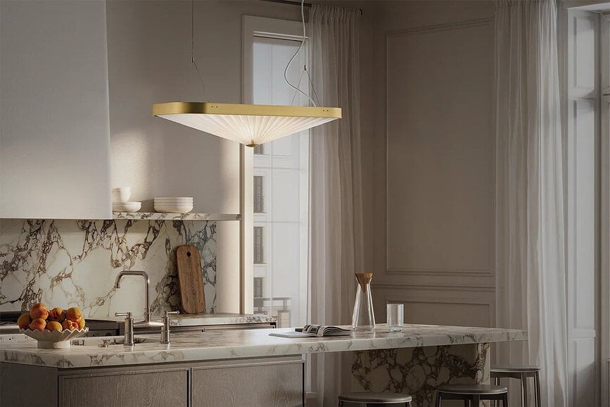 Lampa wisząca Celine z papierowym kloszem