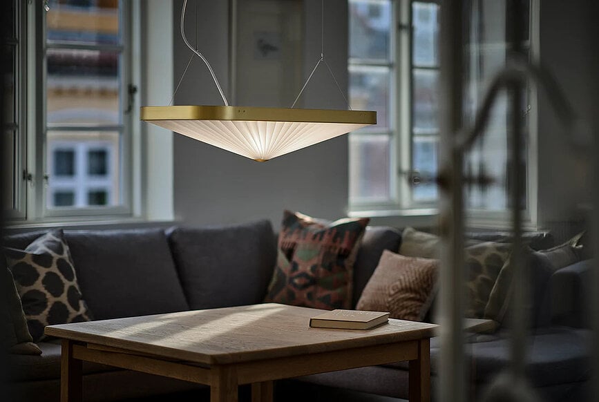 Lampa wisząca Celine z papierowym kloszem
