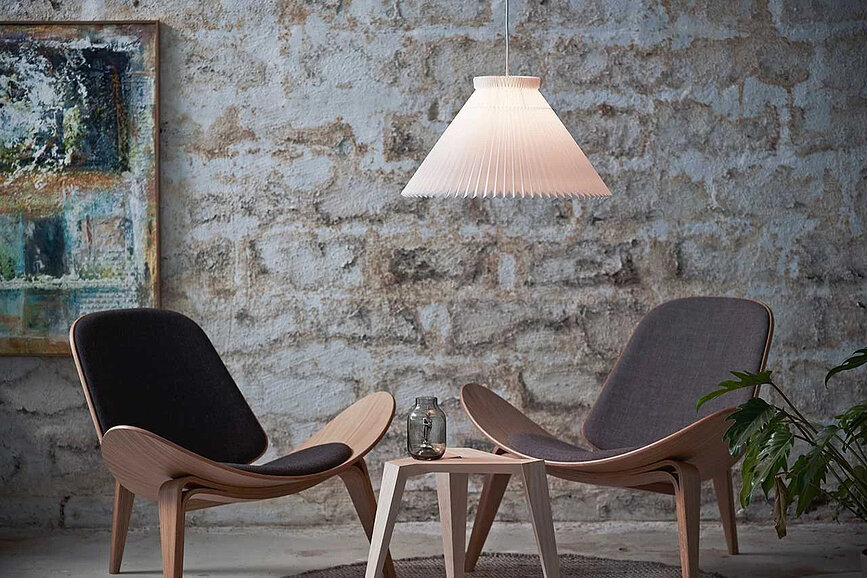 Lampa wisząca Colour Pleats 27 cm biała z papierowym kloszem