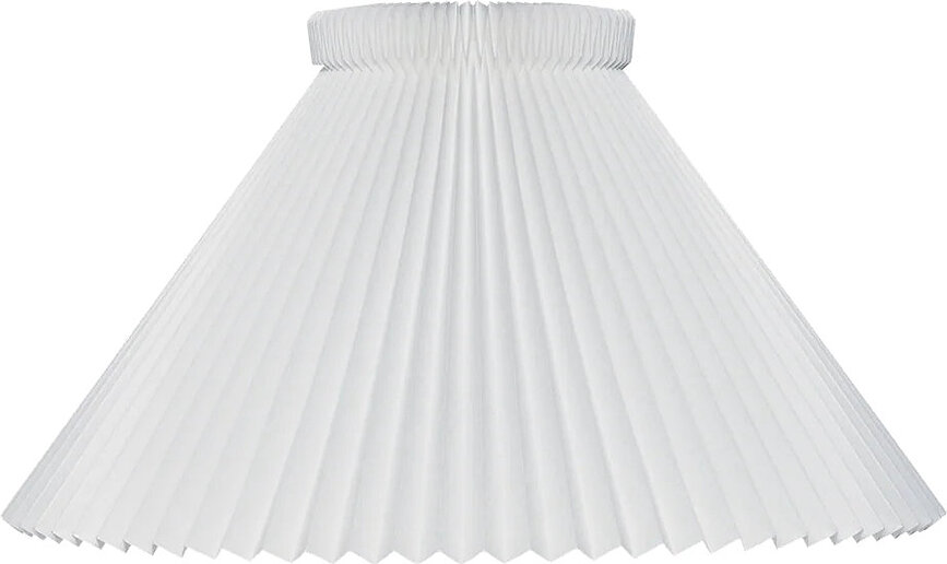 Lampa wisząca Colour Pleats 27 cm biała z papierowym kloszem