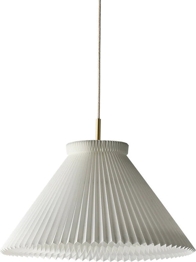 Lampa wisząca Colour Pleats 30 cm biała z papierowym kloszem