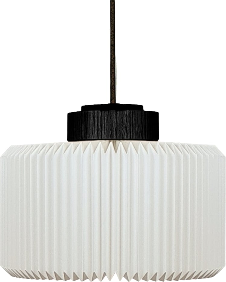 Lampa wisząca Cylinder L czarny dąb