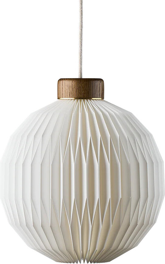 Lampa wisząca Le Klint 180 ciemnobrązowa z papierowym kloszem