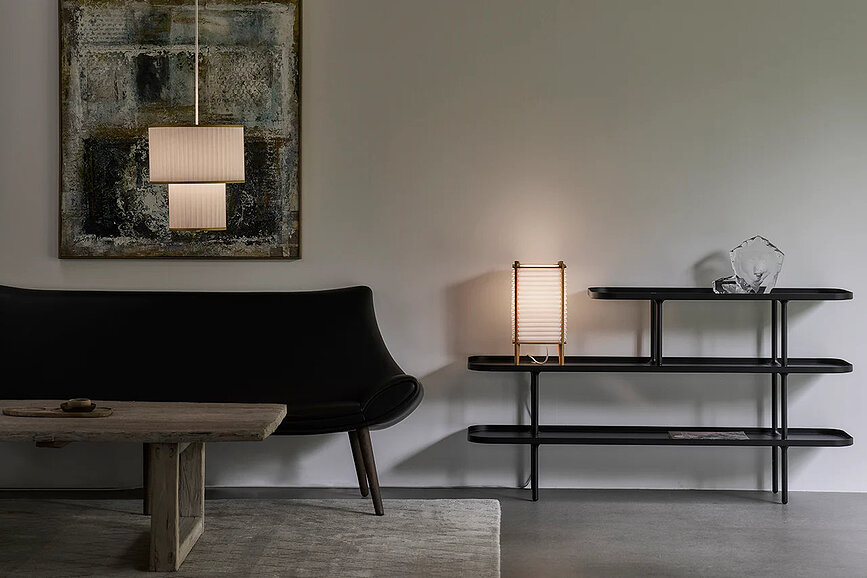 Lampa wisząca Plivello z papierowym kloszem