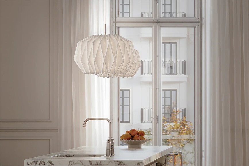 Lampa wisząca Softly Pleated 62 cm