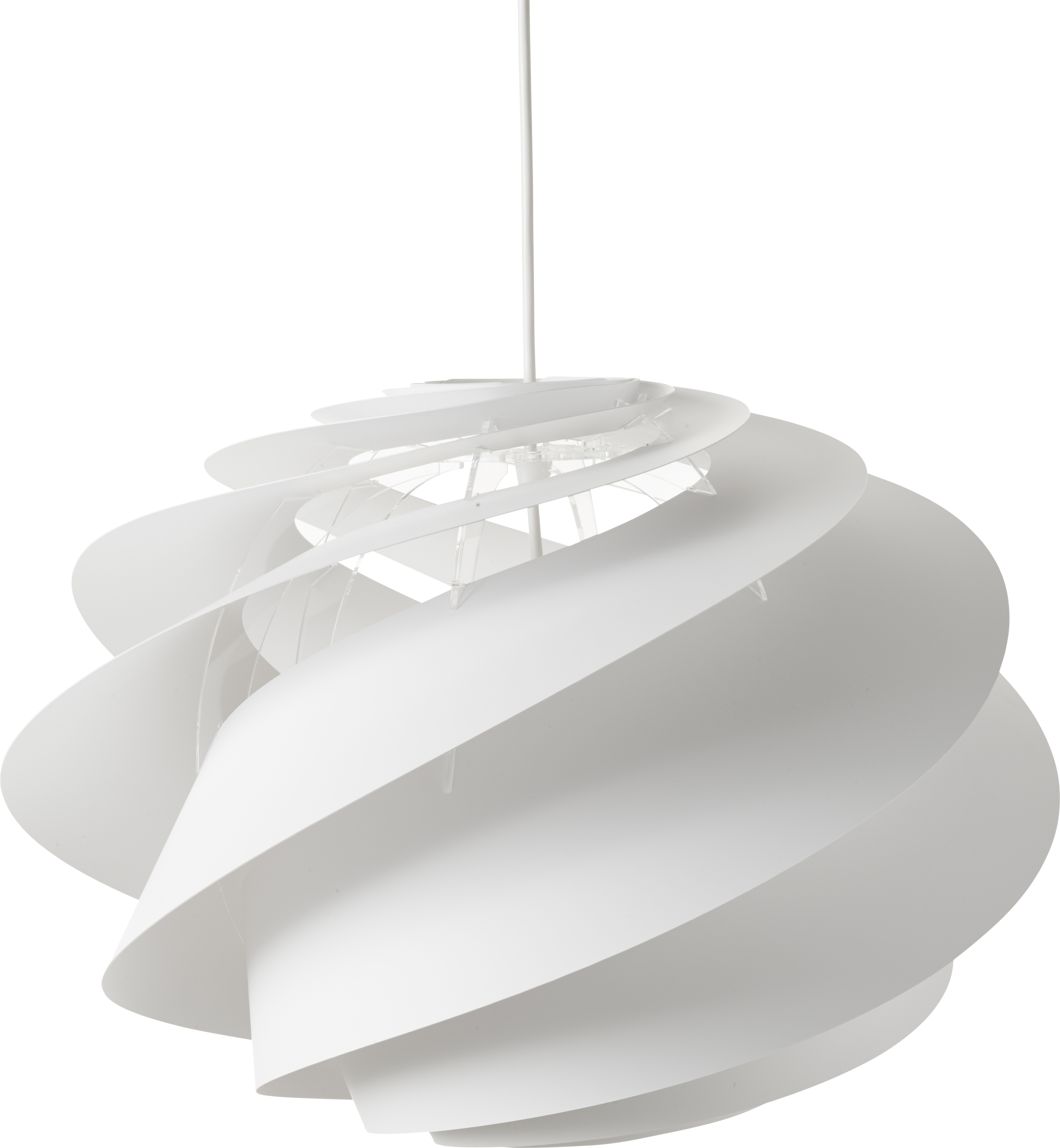 Lampa wisząca Swirl I 45 cm biała