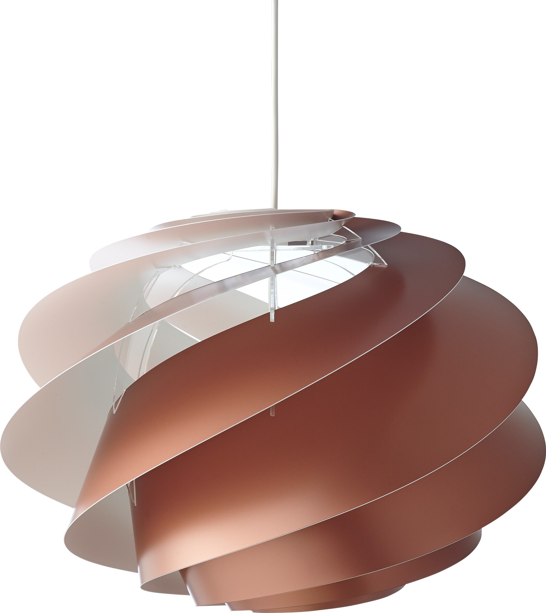 Lampa wisząca Swirl I 45 cm miedziana