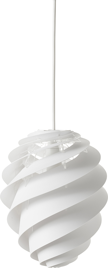 Lampa wisząca Swirl II 18 cm biała