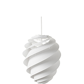 Lampa wisząca Swirl II 36 cm biała