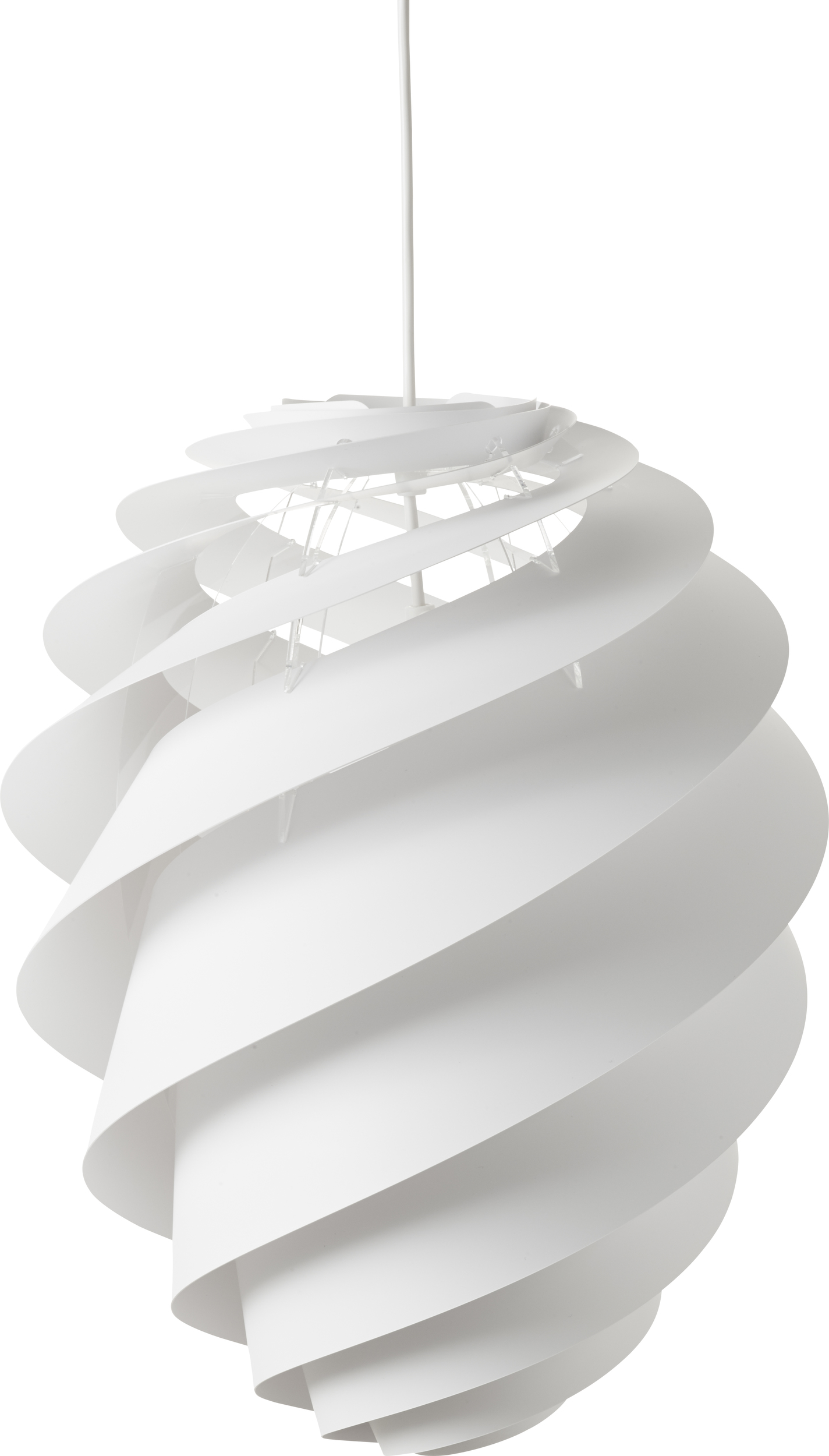 Lampa wisząca Swirl II 55 cm biała