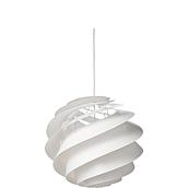 Lampa wisząca Swirl III 40 cm biała