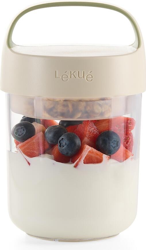 Boîte à lunch On The Go Natural 600 ml avec cuillère