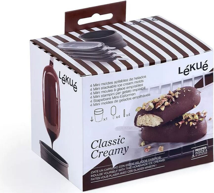 Classic Creamy Kalupi za Sladoled s posudom za preljev Set od 5 dijelova