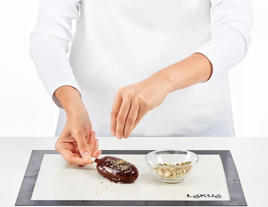 Classic Creamy Moules à esquimaux avec récipient pour enrobage, Set 5 pièces